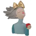 ADORNO DAMA RESINA SURT. REF:HM0960 25X8X26CM