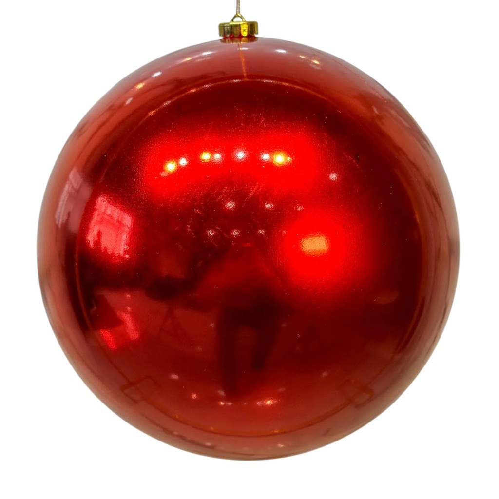 ESFERA NAVIDAD 20CM ROJA