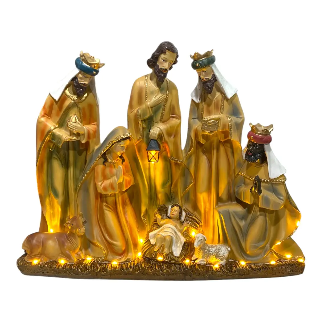 NACIMIENTO C/LUZ MUSICAL 50X11X40CM