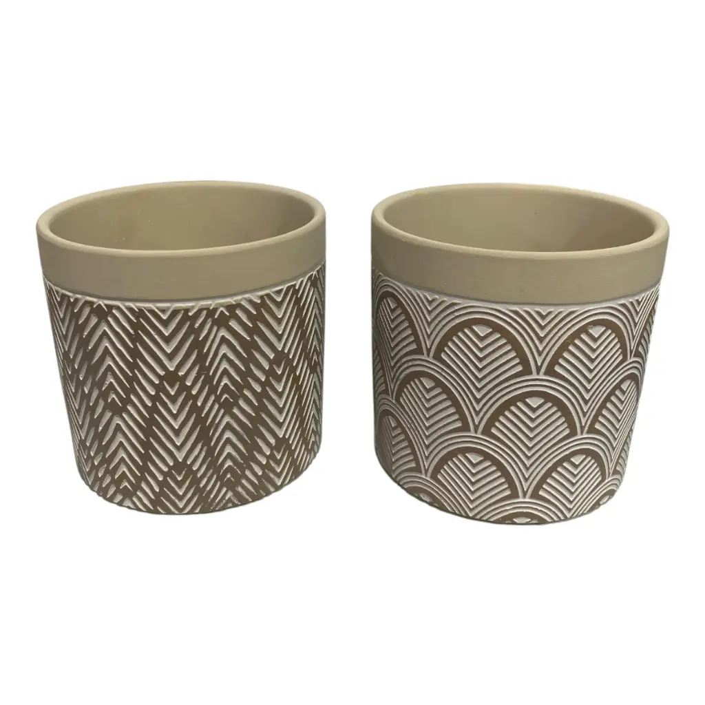 MACETA CERAMICA 4 MODELOS 14X13CM