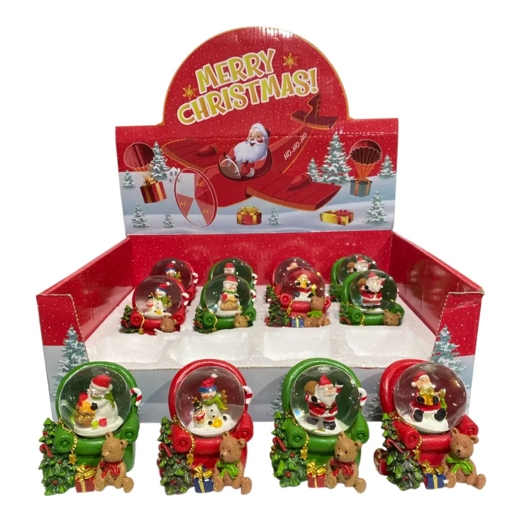 ESFERA AGUA SILLON SANTA H. NIEVE 6X5X7CM C/U