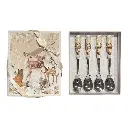 CUCHARAS RENO SETX4PZS. 14X17X2CM Y 15CM CADA CUCHARITA