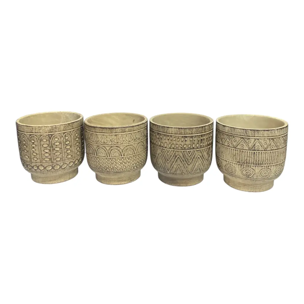 MACETA CERAMICA ENVEJECIDA 4MOD. 13X13CM C/U