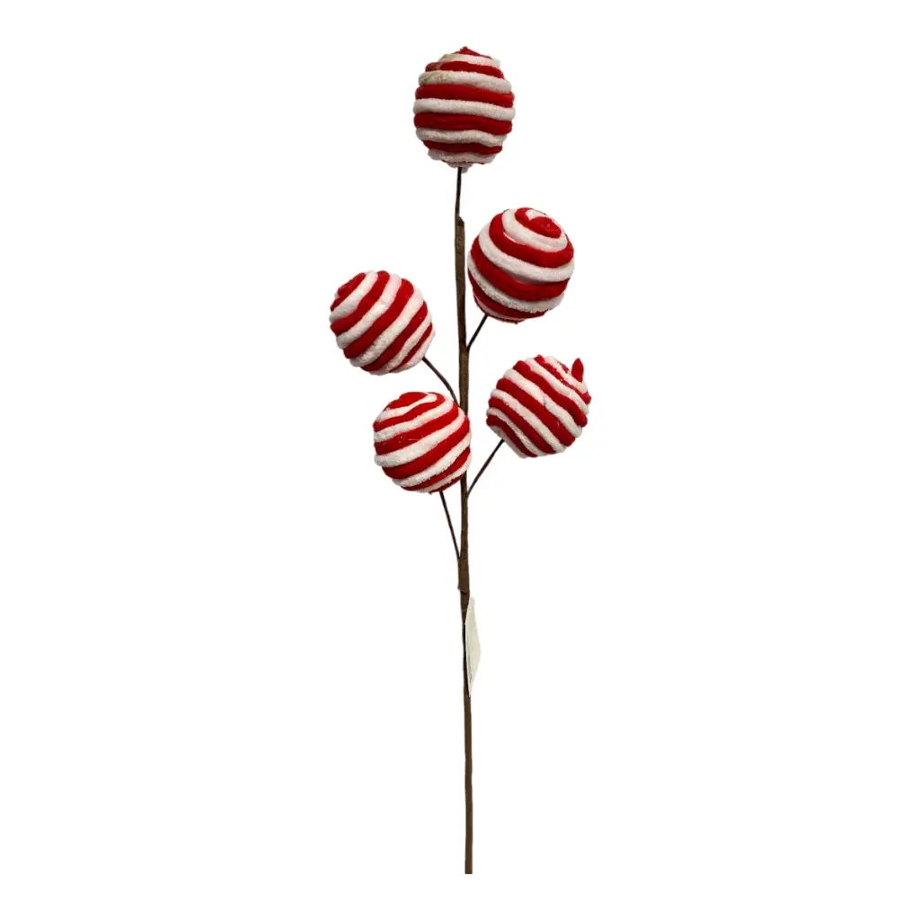 RAMA NAVIDEÑA CARAMELO BOLITA CANDY 60CM 243313