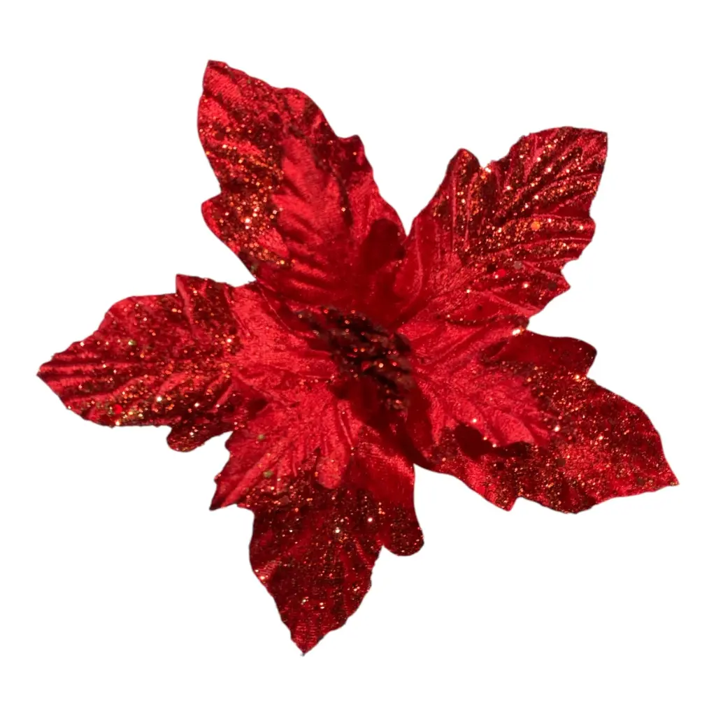 FLOR NAVIDEÑA 20CM ROJA