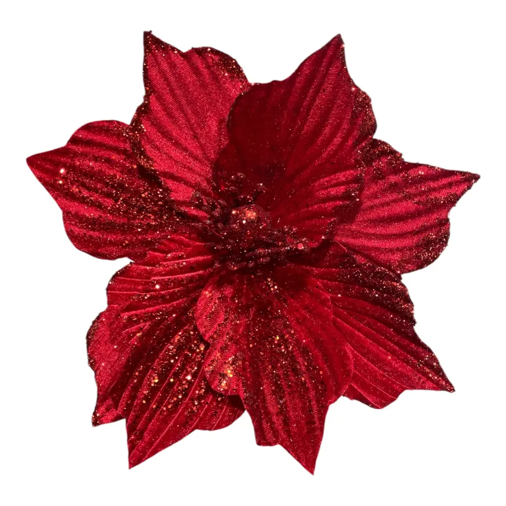FLOR NAVIDEÑA ROJA 24CM