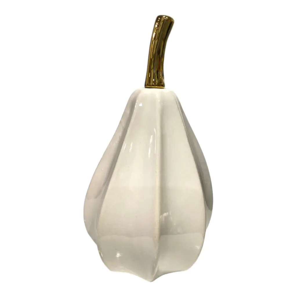 PERA DE PORCELANA BLANCA 11X11X20CM