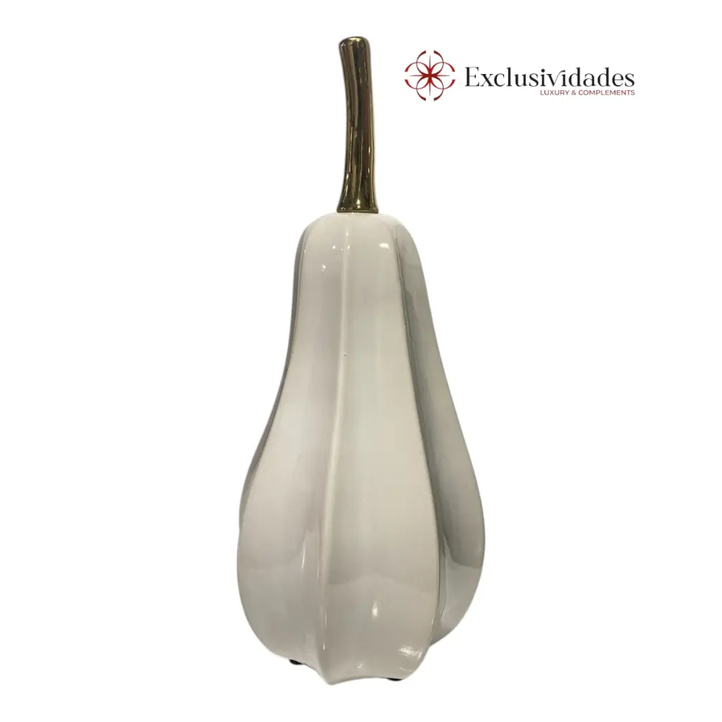 PERA DE PORCELANA BLANCA 14X14X32CM