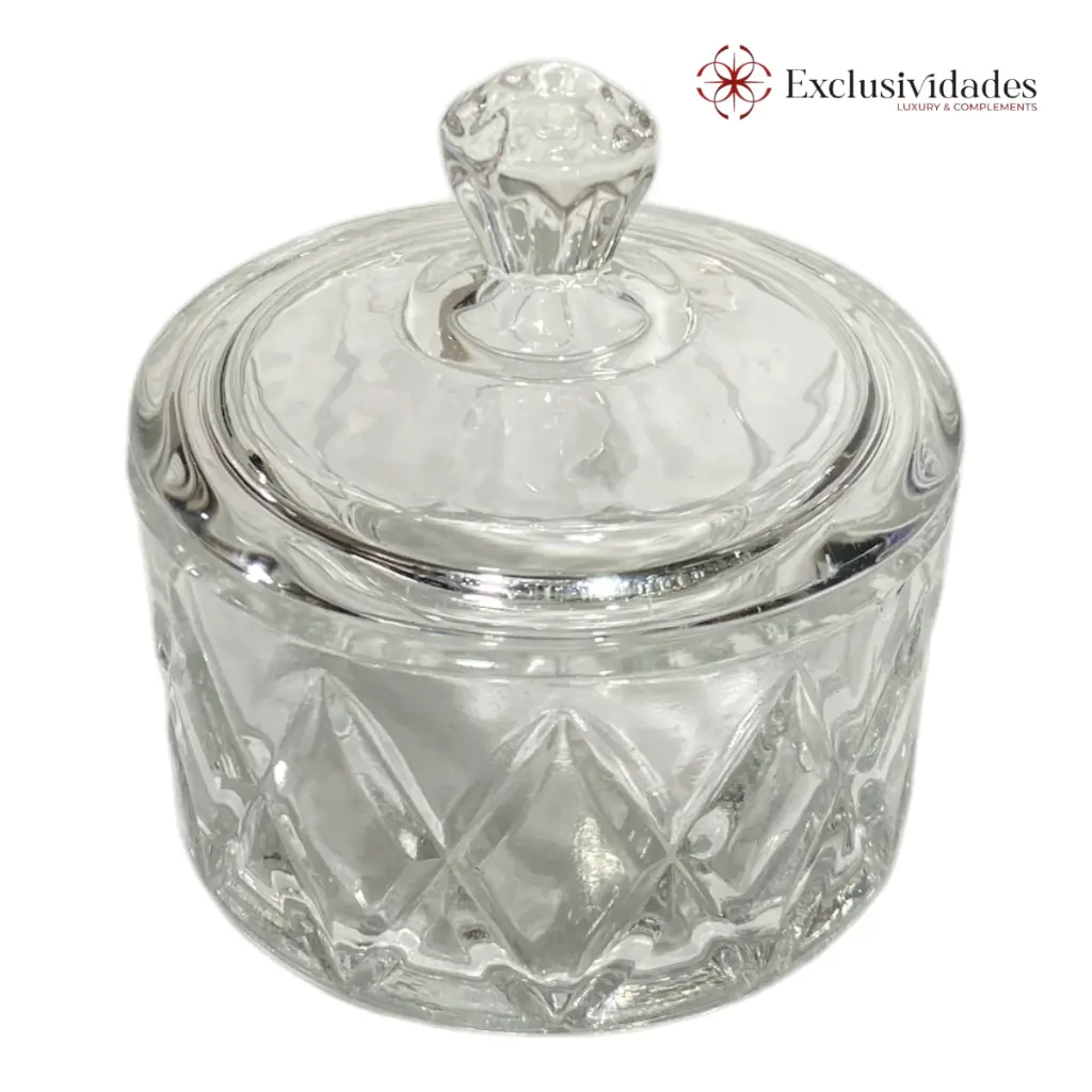 COFRE DE VIDRIO CAJA REGALO 6.5X7CM 