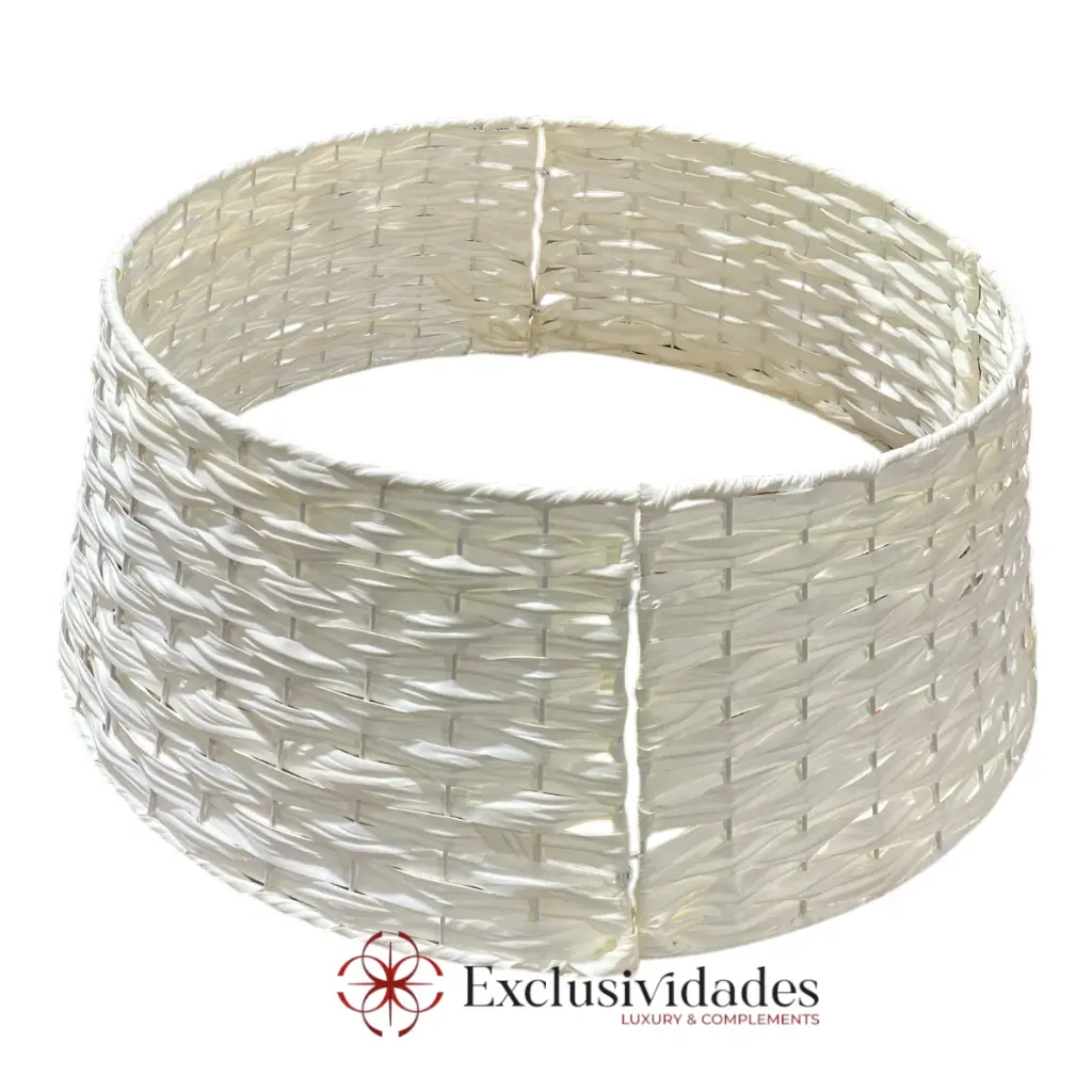 BASE PARA ARBOL DE NAVIDAD TEJIDA BLANCA RATAM Ø75X29CM