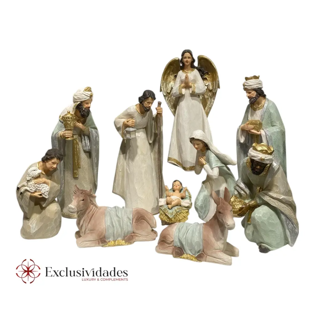 NACIMIENTO BEIGE RESINA TGGS-111876 11X11X31CM