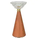 CANDELABRO VIDRIO B/MADERA REF:ES27829 20X10CM