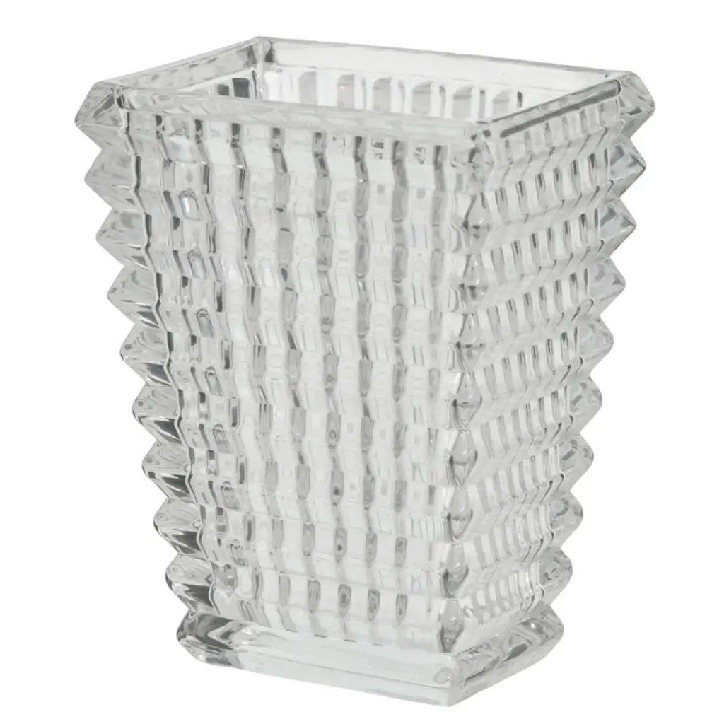 FLORERO RECTANGULAR DE VIDRIO REF:ES27770 8X5X10CM 