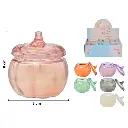 VELA DECORATIVA 6 COLORES REF:ES27701 8X8CM  