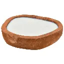 VELA DECORATIVA EN BASE DE MADERA REF:ES28039 22X20X5CM