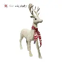 RENO NAVIDEÑO BLANCO PVC 26X7X35CM