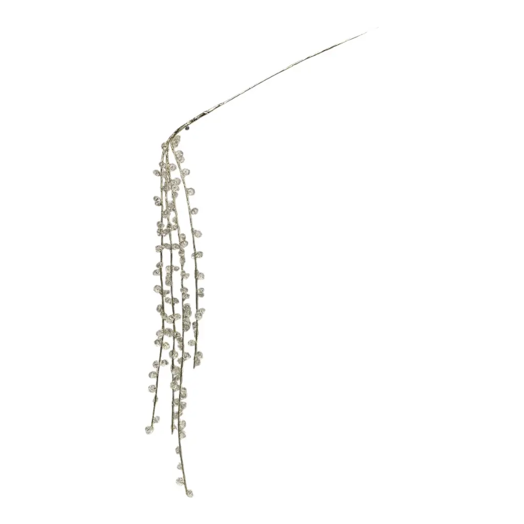 RAMA CRISTALES ACRILICOS TRANSPARENTE COLGANTES 105CM