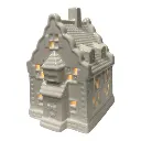 CASA DE PORCELANA CON LUZ LED REF:LP004 9X8X12CM