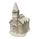 CASA DE PORCELANA CON LUZ LED REF:LP005 10X10X14CM 