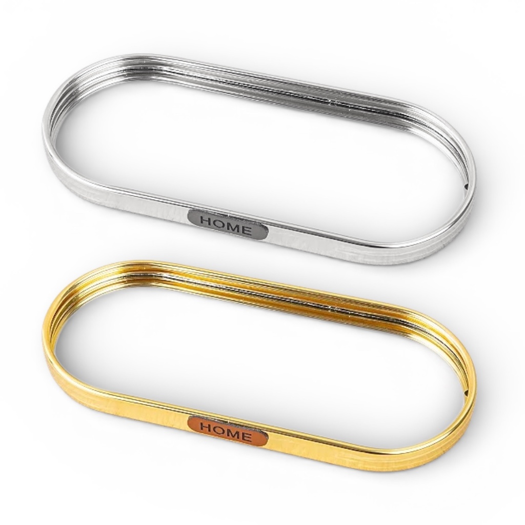 BANDEJA DE ALUMINIO CON BASE DE ESPEJO DOS COLORES 10X23CM