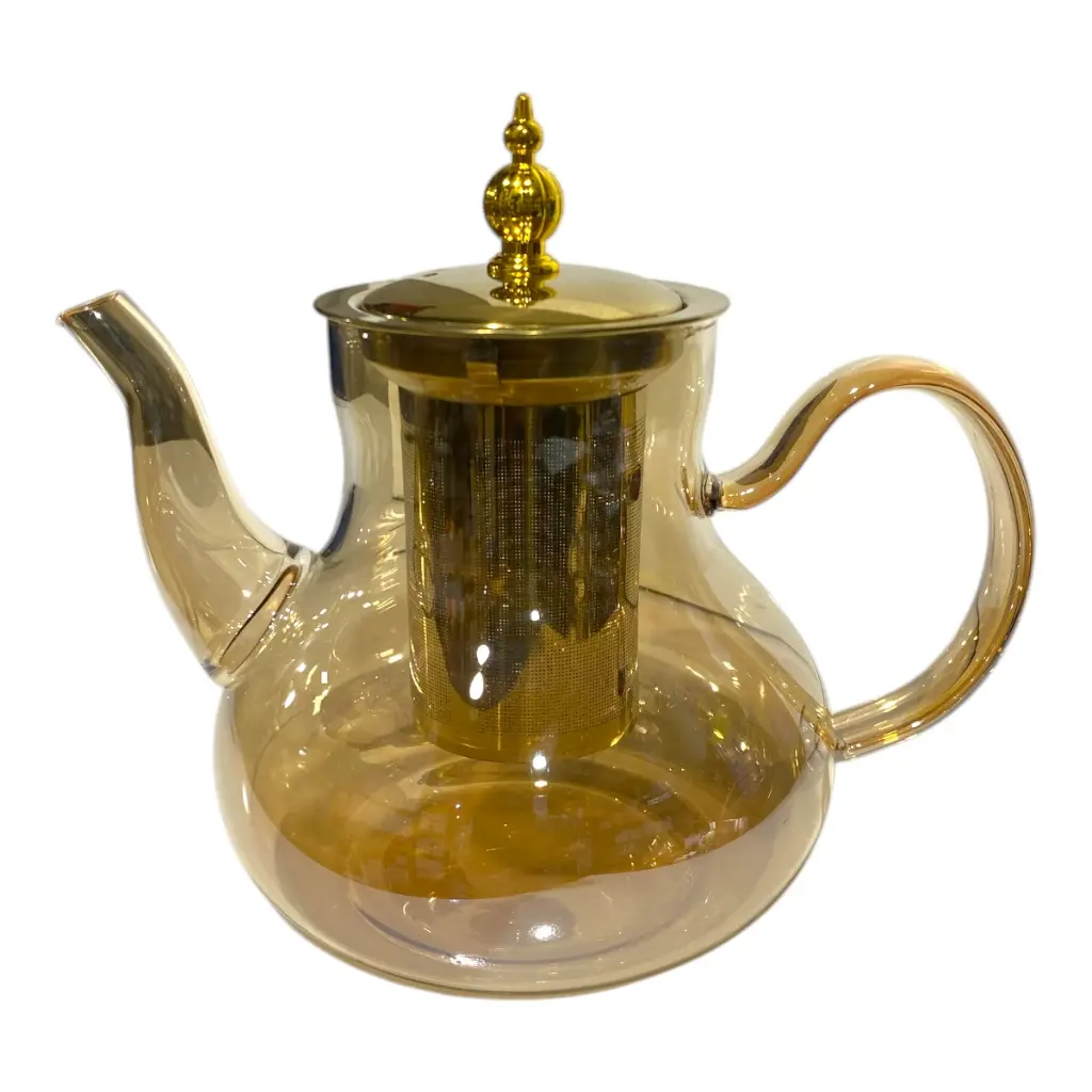 TETERA DE VIDRIO AMBAR 1LITRO