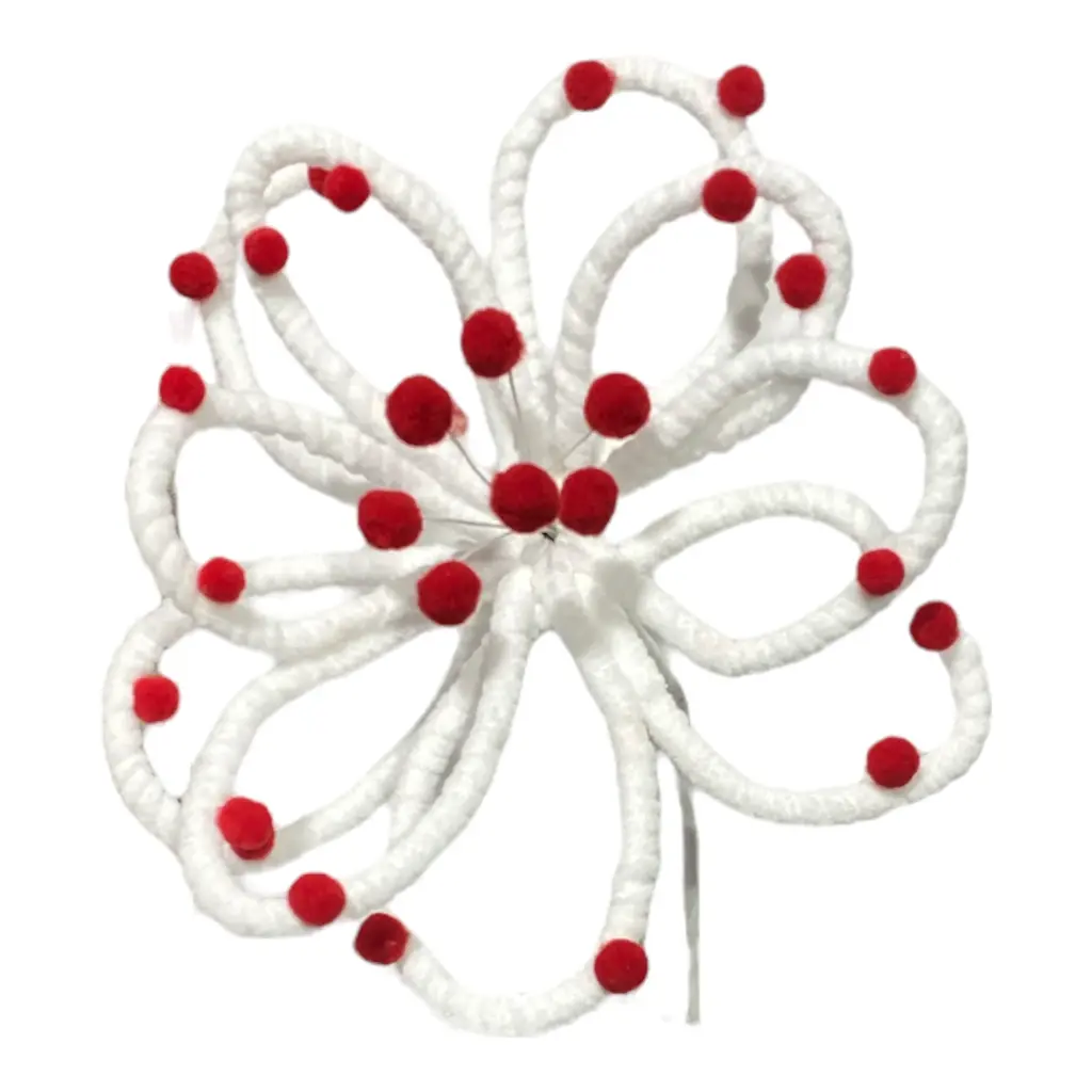 FLOR NAVIDEÑA CARAMELO 25CM