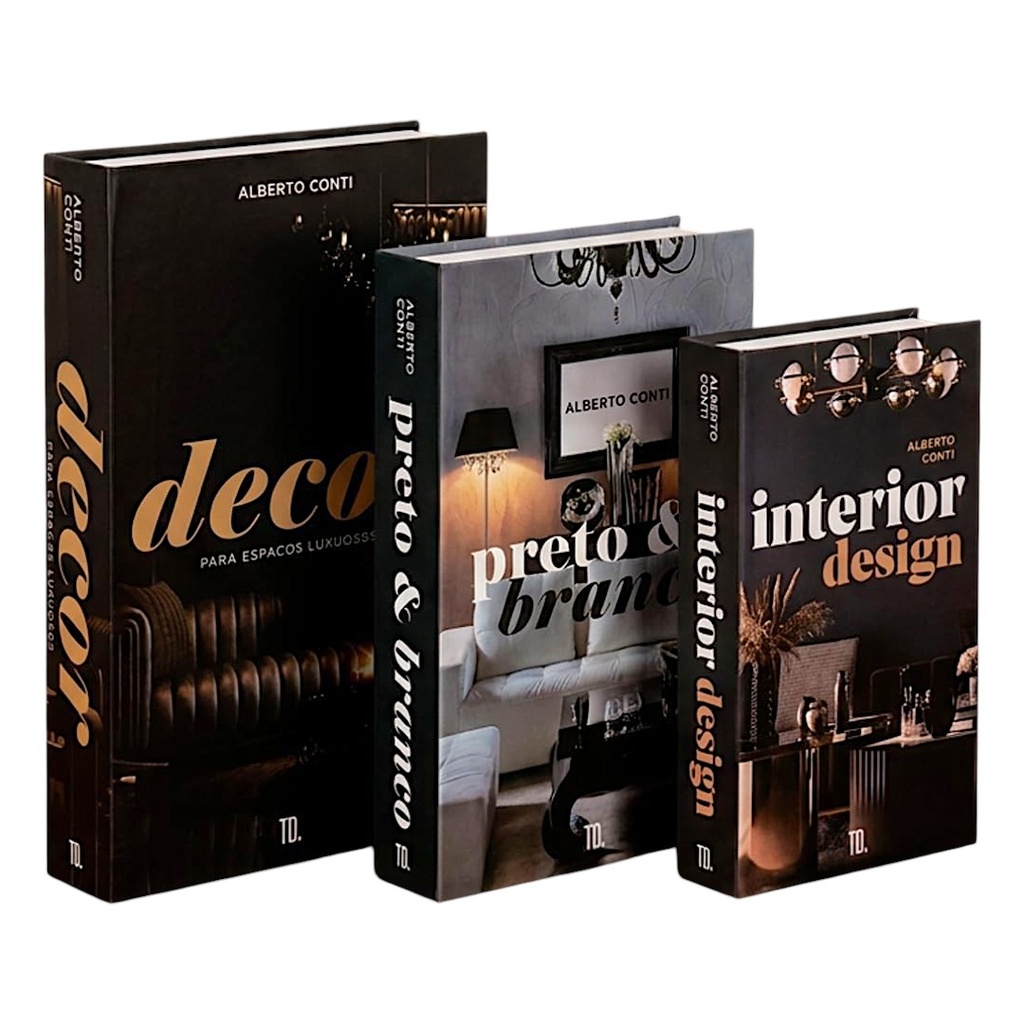 SET DE 3 LIBROS DECORATIVOS 17.5X27X5.5CM