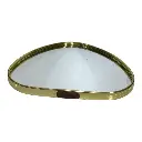 BANDEJA DE ALUMINIO DOS COLORES CON ESPEJO 25X26CM 