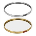 BANDEJA DE ALUMINIO DOS COLORES CON ESPEJO Ø25CM 