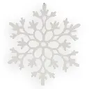 COLGANTE NAVIDEÑO COPO DE NIEVE REF:D11-21CT017 Ø30CM 