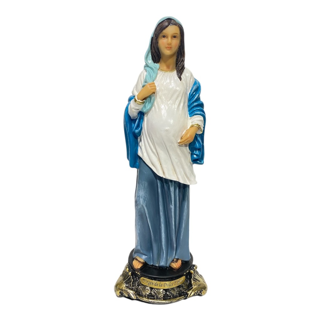 VIRGEN DE LA DULCE ESPERA POLIRESINA 7X7X20CM