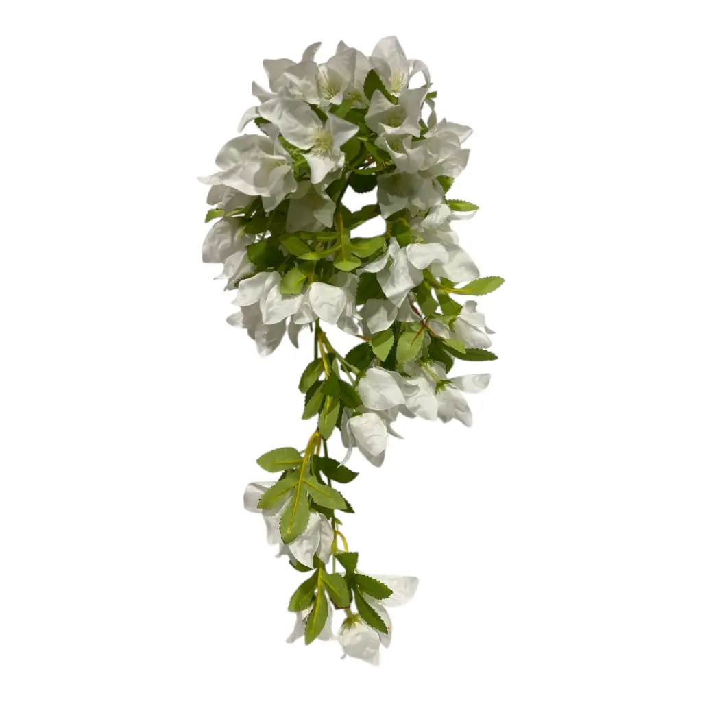BUNGANVILLA BLANCA FLOR ARTIFICIAL 42CM