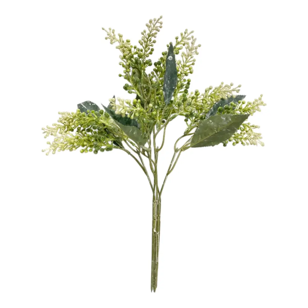 ESPIGAS RELLENO SEMILLAS VERDES 43CM