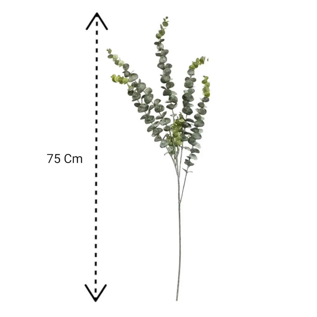 RAMA ARTF. EUCALIPTO VERDE MATIZADO 75CM 