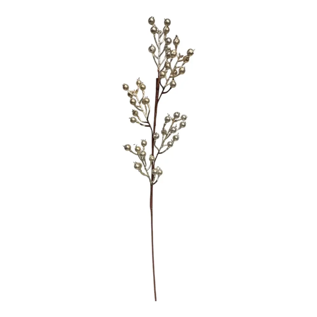 RAMA NAVIDEÑA FRUTOS CHAMPAGNE 70CM