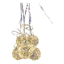 ESFERAS X5 BULBOS DE LUZ LED CÁLIDA 15X5CM