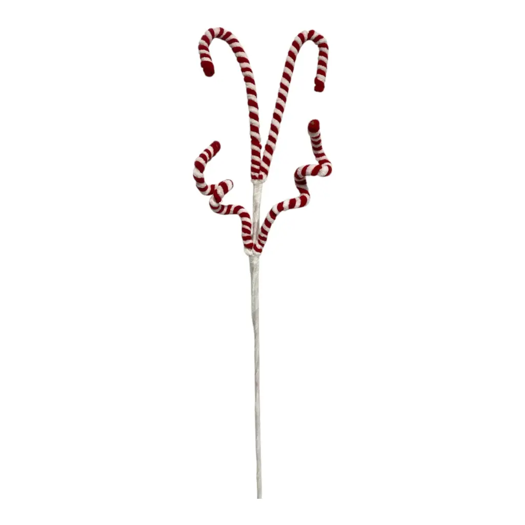 RAMA NAVIDEÑA CARAMELO BASTON 50CM