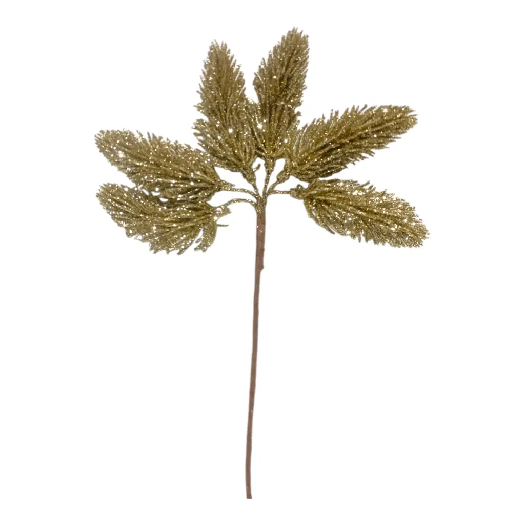RAMA NAVIDEÑA PIÑA DE PINO CHAMPAGNE 16X24CM