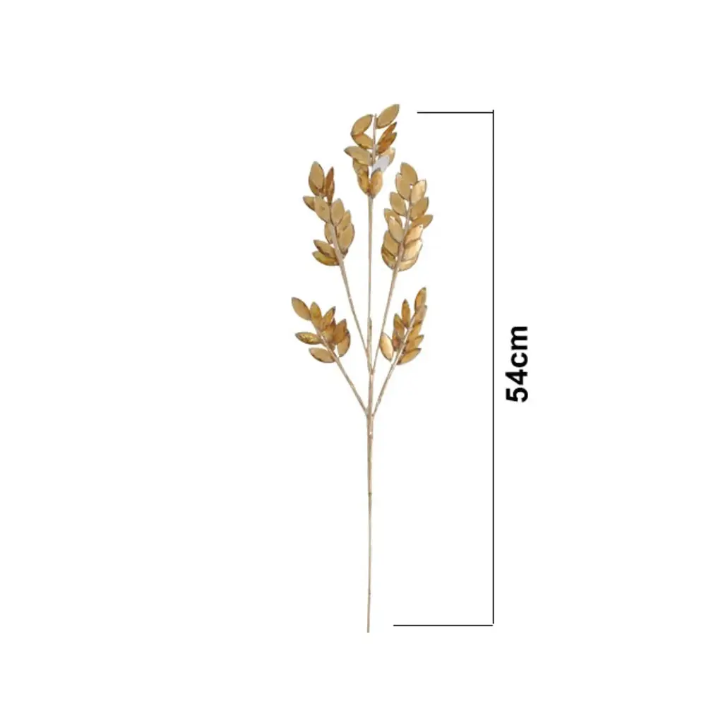 RAMA NAVIDEÑA 54CM DORADA/CHAMPAGNE ACRILICA REF:ES27016 