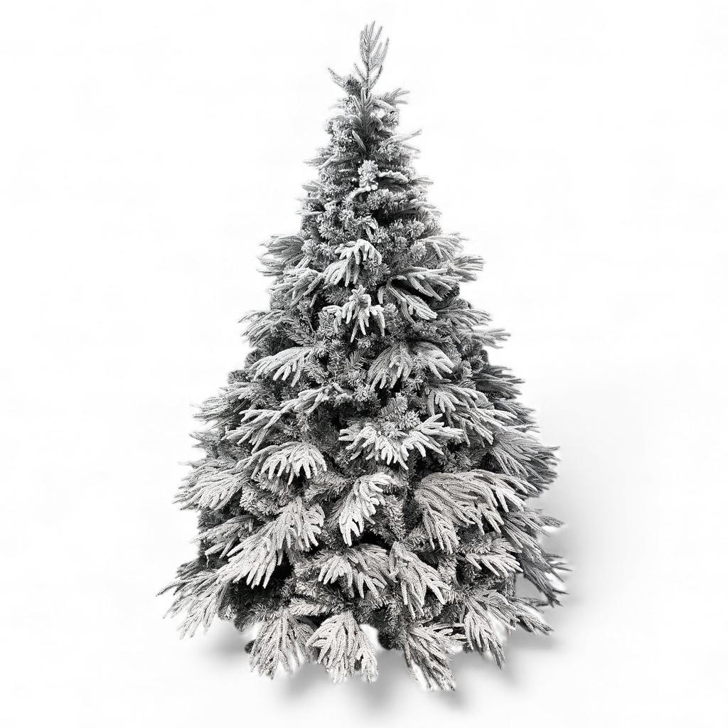 ARBOL DE NAVIDAD NEVADO AMERICANO 210CM RAMA 3 PVC