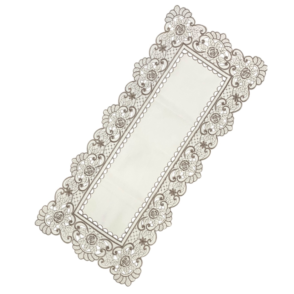 CAMINO DE MESA 40X85CM BEIGE-GRIS