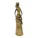 AFRICANA DECOR DORADA/BEIGE POLIRESINA 9X6X32CM