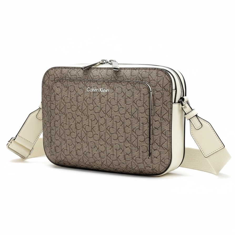 CARTERA CALVIN KLEIN BEIGE/CAFE