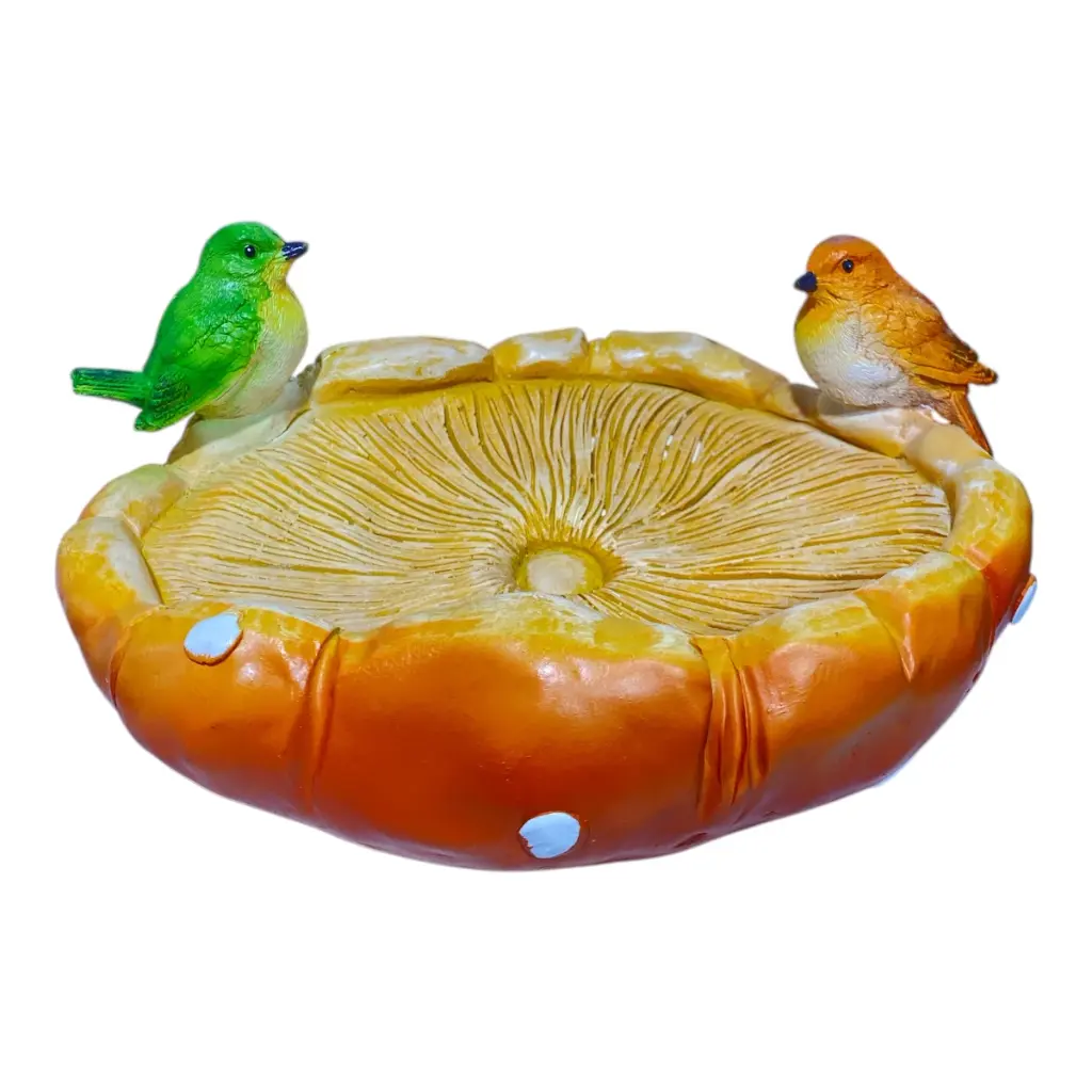 ADORNO FUENTE DE PAJARO ARTF. POLIRESINA 26X20X11CM