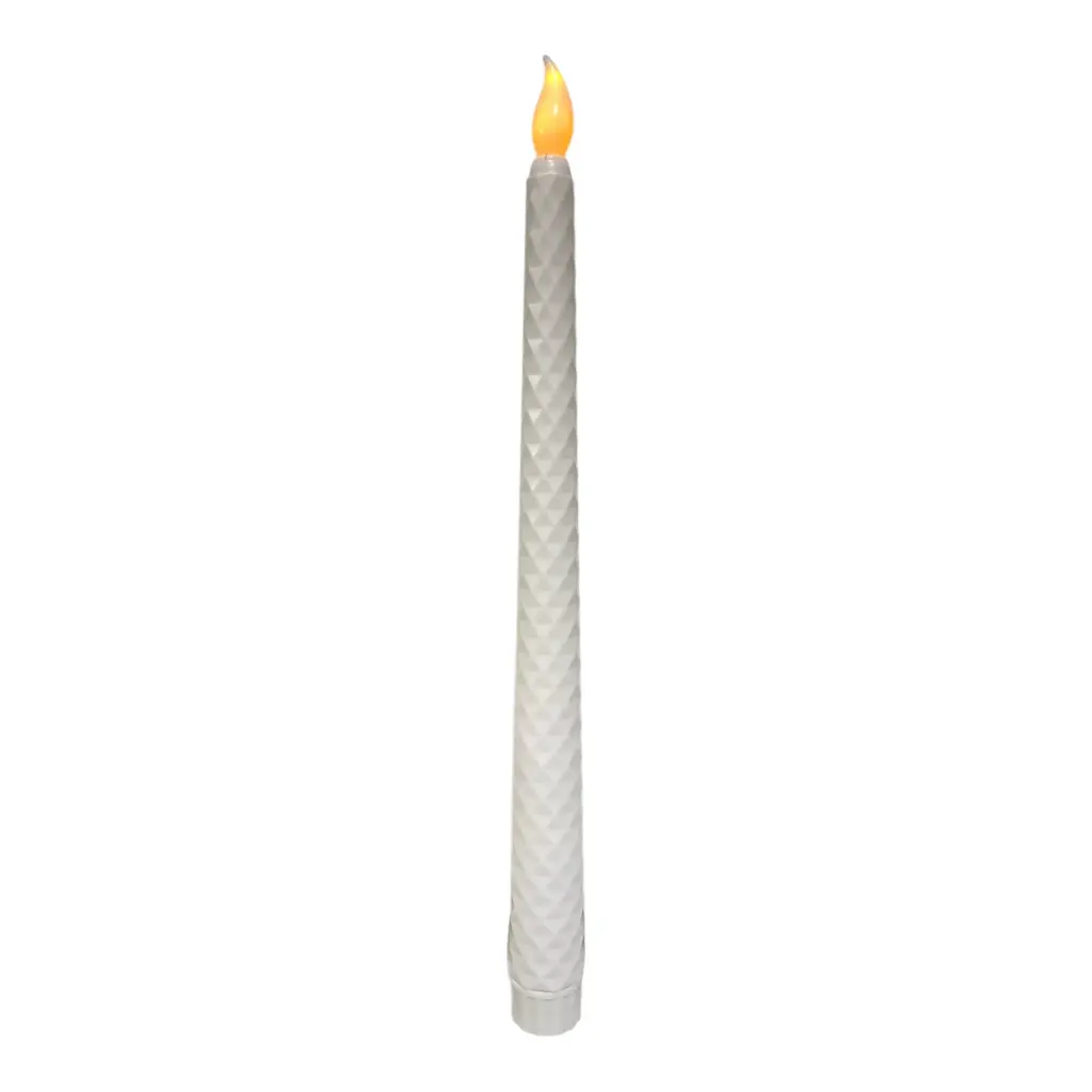 VELA LED LARGA A PILAS 2X27CM C/U  