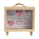 ALCANCIA PORTARETRATO DE MADERA XOXO 