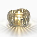 VELA CANDELABRO LED ACRILICA FORMA DE CORAZON 6X5.5X3.5CM