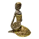 AFRICANA POLIRESINA 17X11X22CM