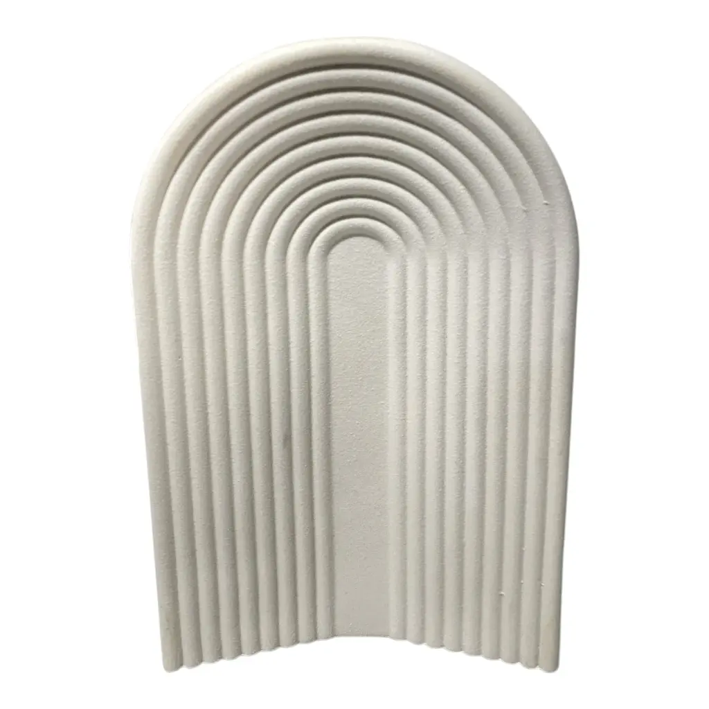 FLORERO DE CERAMICA BLANCO 16.5X8X25.5CM