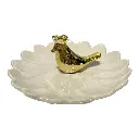 PORTA ANILLOS DE PORCELANA 12.5X12.5X5CM